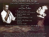 Art Ensemble of Chicago with         Don Pullen
