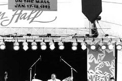 Elvin Jones, Ravi Coltrane at Reunion on the Mall-Clinton Inaugural concert -1-92