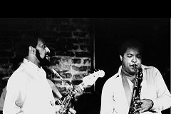 Sonny Rollins and Ron Holloway at Blues Alley, April, 1986