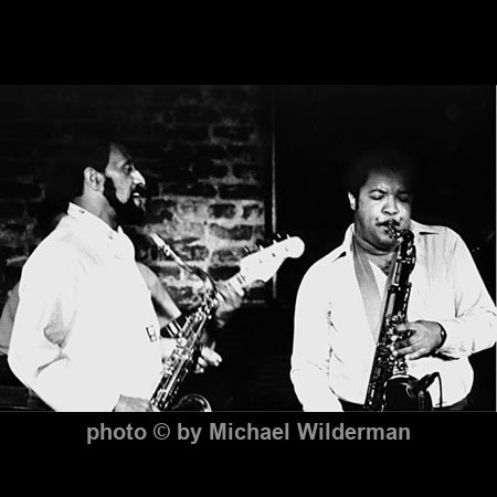 Sonny Rollins and Ron Holloway at Blues Alley, April, 1986
