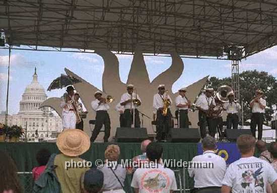 Tuxedo Brass Band at Smithsonian Anniversary-8-1-96